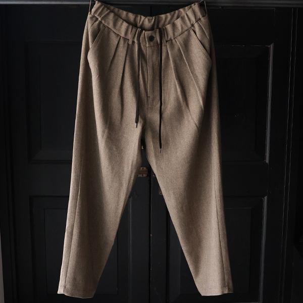 オーディエンス Audience 2タック ワイド イージーパンツ Naturemier TM ナチュレミア TECH リネンライク メランジツイル 日本製 AUD3628 | Audience | 08