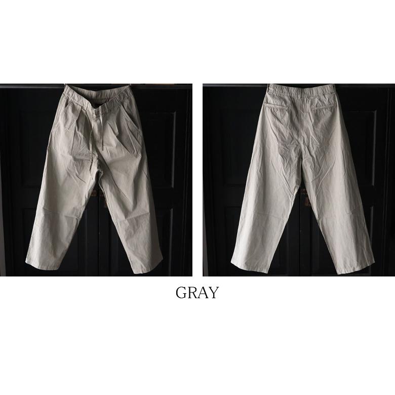 オーディエンス Audience 2タック ワイド イージーパンツ ピグメント 馬布  ホースクロス AUD3629 | Audience | 15