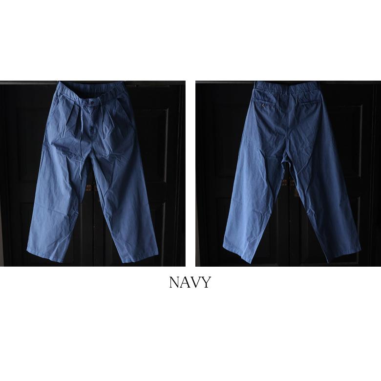 オーディエンス Audience 2タック ワイド イージーパンツ ピグメント 馬布  ホースクロス AUD3629 | Audience | 17