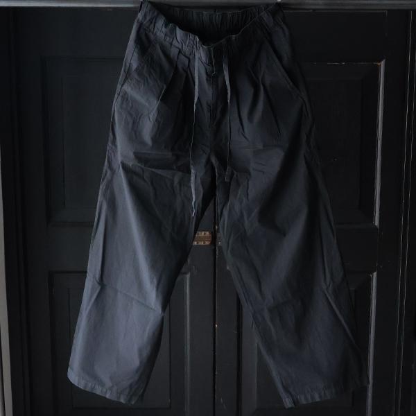 オーディエンス Audience 2タック ワイド イージーパンツ ピグメント 馬布  ホースクロス AUD3629 | Audience | 09