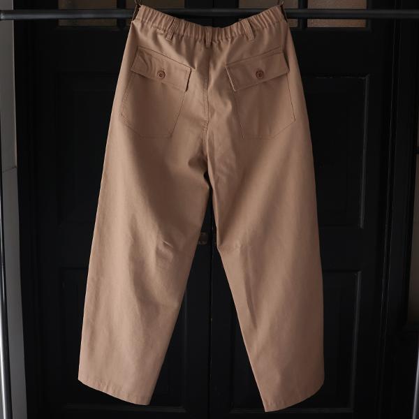 オーディエンス Audience 1タックベイカー カーヴド イージーパンツ 綿麻ビンテージキャンバス AUD3634 | Audience | 11