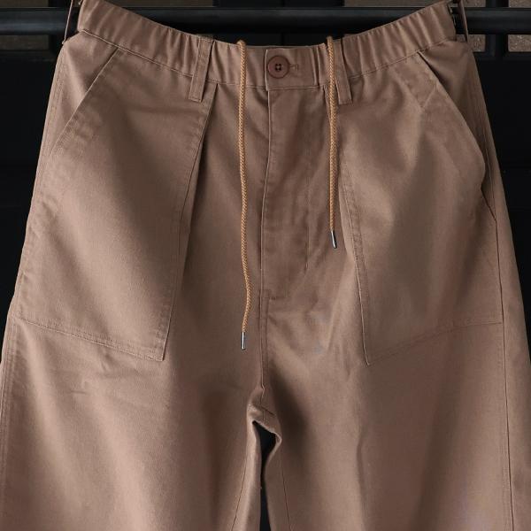 オーディエンス Audience 1タックベイカー カーヴド イージーパンツ 綿麻ビンテージキャンバス AUD3634 | Audience | 12