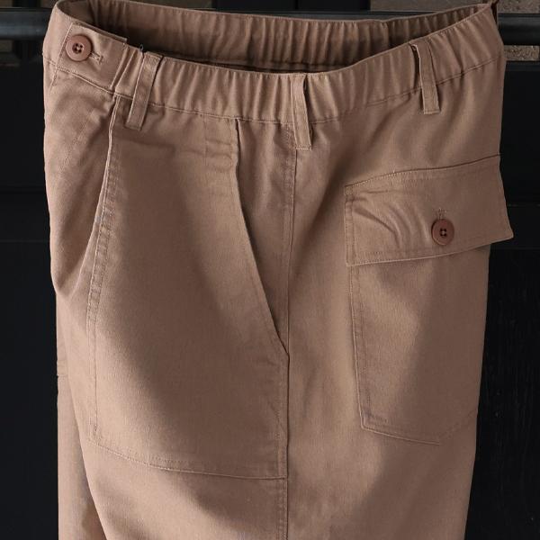 オーディエンス Audience 1タックベイカー カーヴド イージーパンツ 綿麻ビンテージキャンバス AUD3634 | Audience | 14
