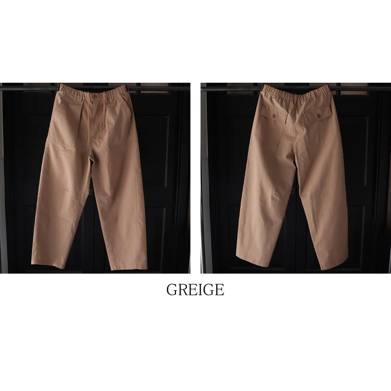 オーディエンス Audience 1タックベイカー カーヴド イージーパンツ 綿麻ビンテージキャンバス AUD3634 | Audience | 16