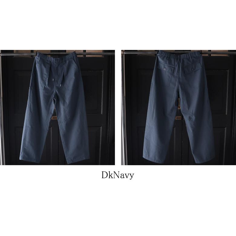 オーディエンス Audience 1タックベイカー カーヴド イージーパンツ 綿麻ビンテージキャンバス AUD3634 | Audience | 18