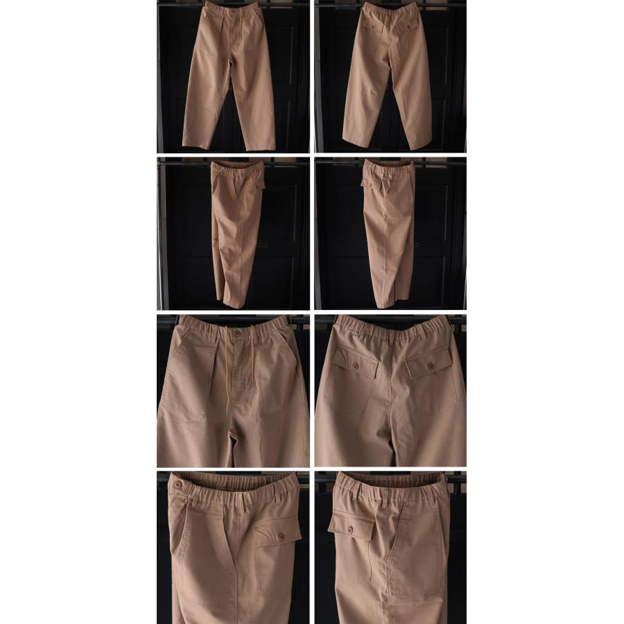 オーディエンス Audience 1タックベイカー カーヴド イージーパンツ 綿麻ビンテージキャンバス AUD3634 | Audience | 20