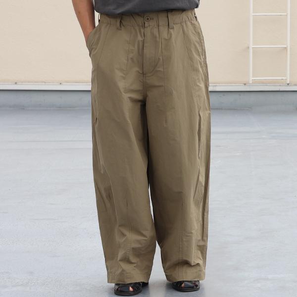 オーディエンス Audience  イージー バルーンパンツ  綿ナイロンギャバ US ARMY ファティーグ ワイド AUD3636 |  | 01