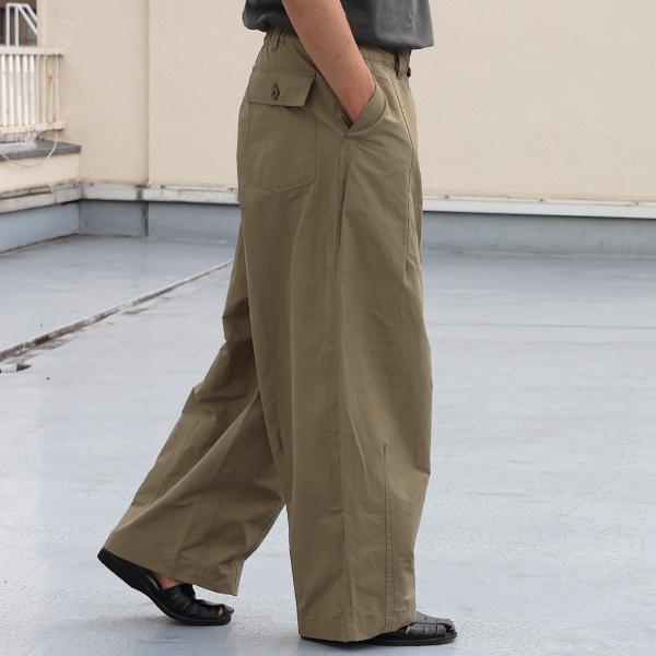 オーディエンス Audience  イージー バルーンパンツ  綿ナイロンギャバ US ARMY ファティーグ ワイド AUD3636 |  | 04