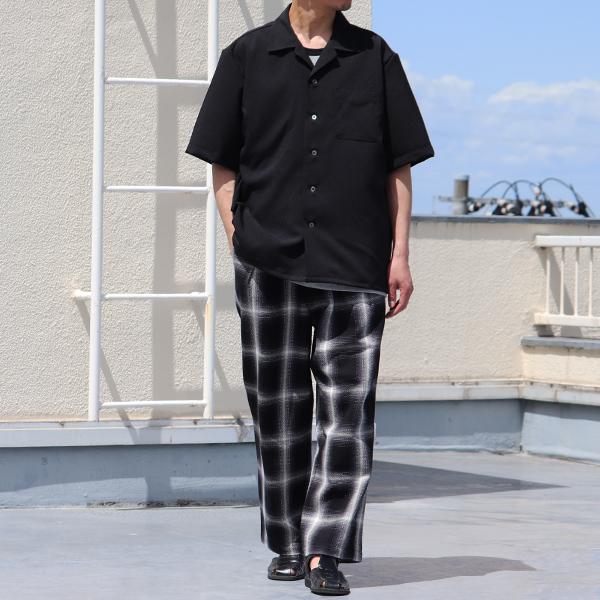 オーディエンス Audience 2タックパンツ ワイドイージーパンツ  ヘヴィツイル オンブレチェック柄 日本製 メンズ　AUD3645 | Audience | 05