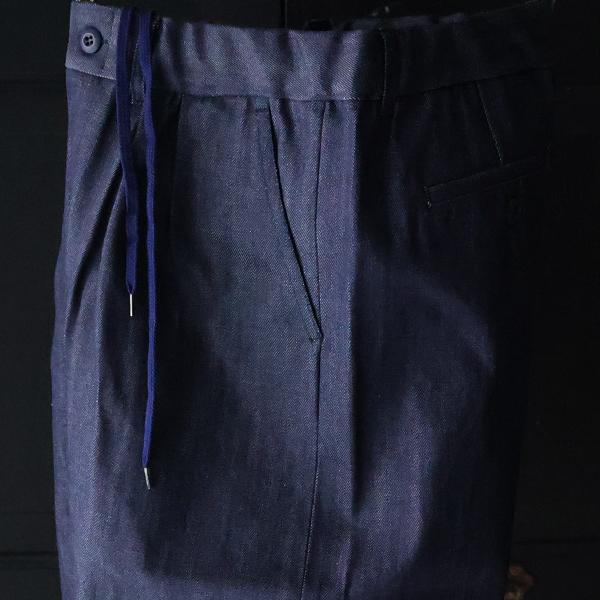 オーディエンス Audience 赤耳デニム 2タック ワイド イージーパンツ 12オンス セルヴィッチ 備後 AUD3647 | Audience | 12