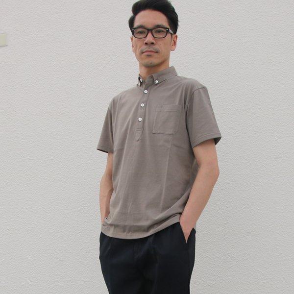 【RE PRICE/価格改定】オーディエンス Upscape Audience チビ襟 ボタンダウンポロシャツ グラスポケット付き コーマ天竺 日本製 | Audience | 09