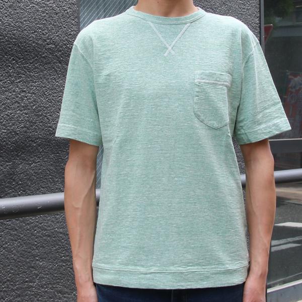 【RE PRICE/価格改定】吊編天竺 クルーネックガゼット 胸ポケ付 Tee【MADE IN TOKYO】『東京製』 / Upscape Audience | Audience | 02