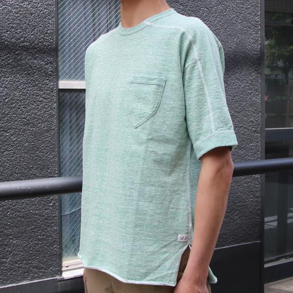 【RE PRICE/価格改定】吊編天竺 C/Nスプリットスリーブ 胸ポケ付 Tee【MADE IN TOKYO】『東京製』 / Upscape Audience | Audience | 08