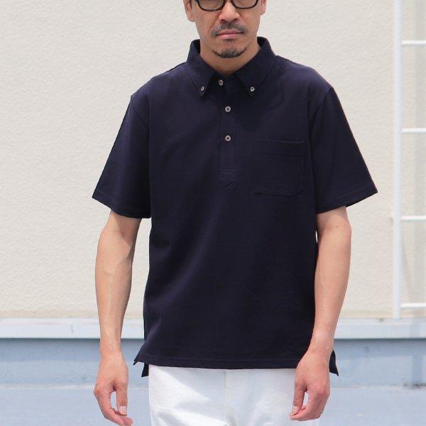 オーディエンス Audience  グラスポケ付ポロ ドライファーストコットン鹿の子ボタンダウン 日本製 AUD6076 |  | 01