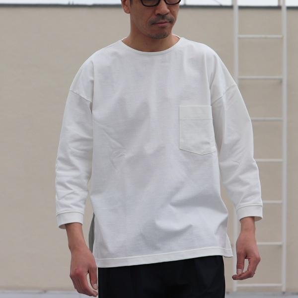オーディエンス Audience サイドスリット七分袖Tシャツ MVS天竺　VORTEX 8オンス　日本製 | Audience | 01
