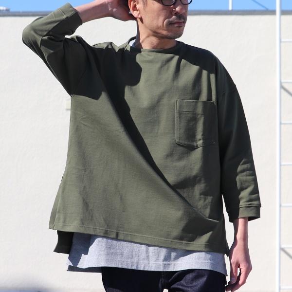オーディエンス Audience サイドスリット七分袖Tシャツ MVS天竺　VORTEX 8オンス　日本製 | Audience | 12