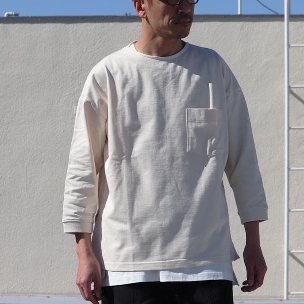 オーディエンス Audience サイドスリット七分袖Tシャツ MVS天竺　VORTEX 8オンス　日本製 | Audience | 14