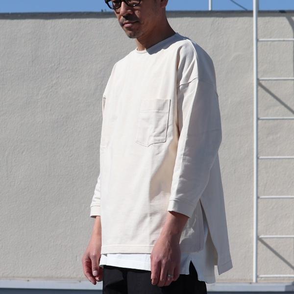 オーディエンス Audience サイドスリット七分袖Tシャツ MVS天竺　VORTEX 8オンス　日本製 | Audience | 16