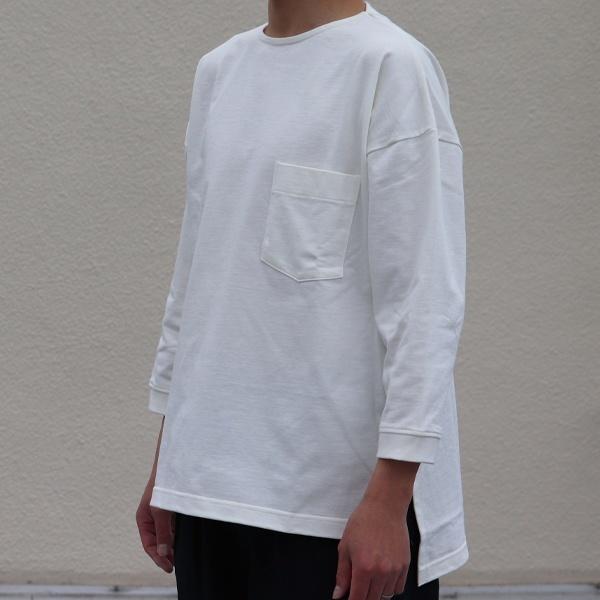 オーディエンス Audience サイドスリット七分袖Tシャツ MVS天竺　VORTEX 8オンス　日本製 | Audience | 18