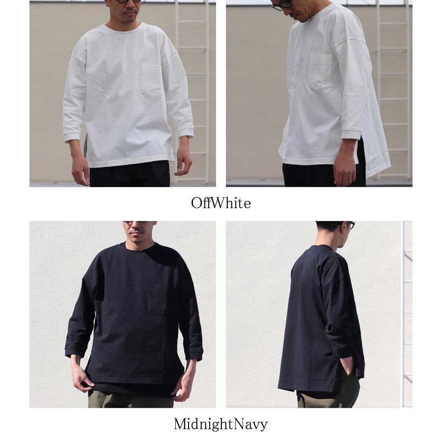 オーディエンス Audience サイドスリット七分袖Tシャツ MVS天竺　VORTEX 8オンス　日本製 | Audience | 19