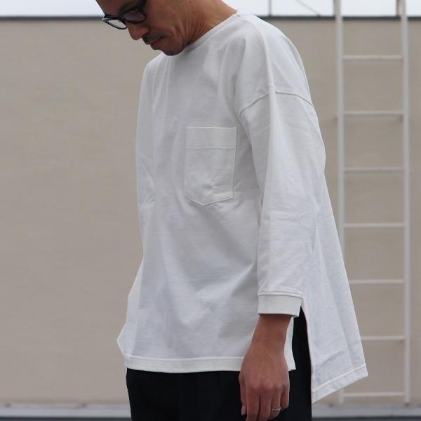 オーディエンス Audience サイドスリット七分袖Tシャツ MVS天竺　VORTEX 8オンス　日本製 | Audience | 04