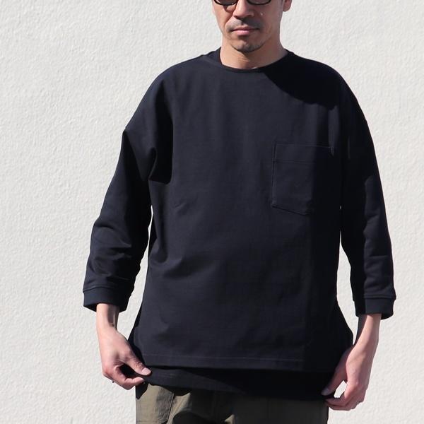オーディエンス Audience サイドスリット七分袖Tシャツ MVS天竺　VORTEX 8オンス　日本製 | Audience | 05