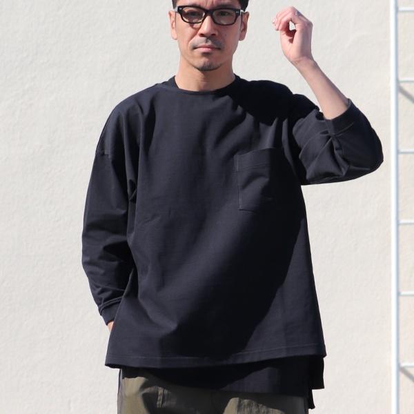オーディエンス Audience サイドスリット七分袖Tシャツ MVS天竺　VORTEX 8オンス　日本製 | Audience | 06
