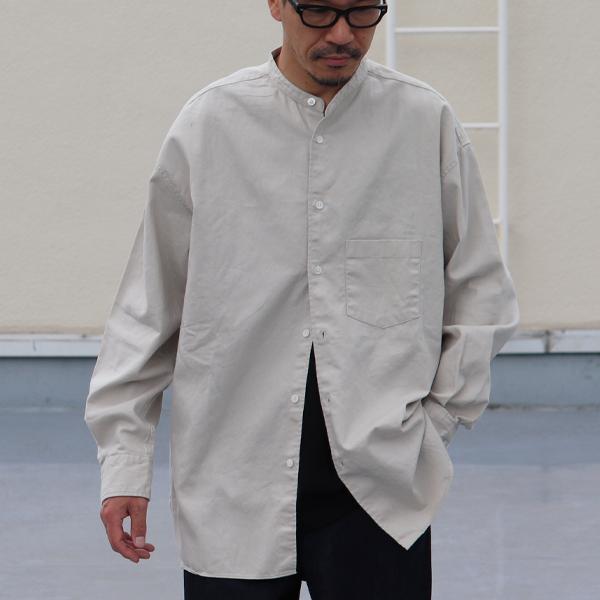 Audience（オーディエンス） バンドカラーシャツ 長袖シャツ