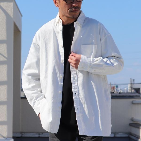 オーディエンス Upscape Audiene ボタンダウンシャツ 長袖シャツ オックスフォード地 ボクシーAラインシルエット 日本製 メンズ | Audience | 01