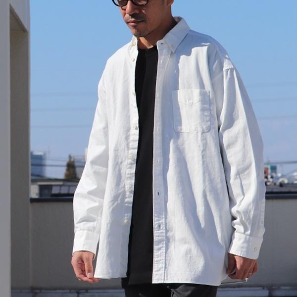 オーディエンス Upscape Audiene ボタンダウンシャツ 長袖シャツ オックスフォード地 ボクシーAラインシルエット 日本製 メンズ | Audience | 10