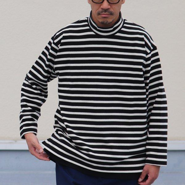 オーディエンス Audience モックネック長袖Tシャツ フレンチボーダーTシャツ バスク天竺 Basque 10オンス 日本製 |  | 14