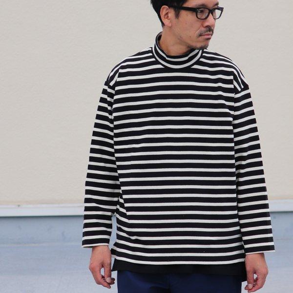オーディエンス Audience モックネック長袖Tシャツ フレンチボーダーTシャツ バスク天竺 Basque 10オンス 日本製 |  | 16