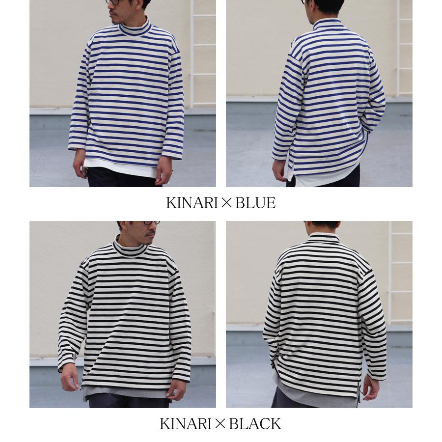 オーディエンス Audience モックネック長袖Tシャツ フレンチボーダーTシャツ バスク天竺 Basque 10オンス 日本製 |  | 18