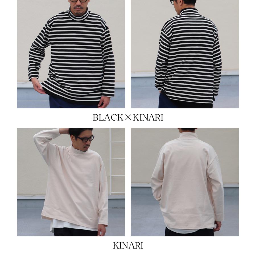 オーディエンス Audience モックネック長袖Tシャツ フレンチボーダーTシャツ バスク天竺 Basque 10オンス 日本製 |  | 19