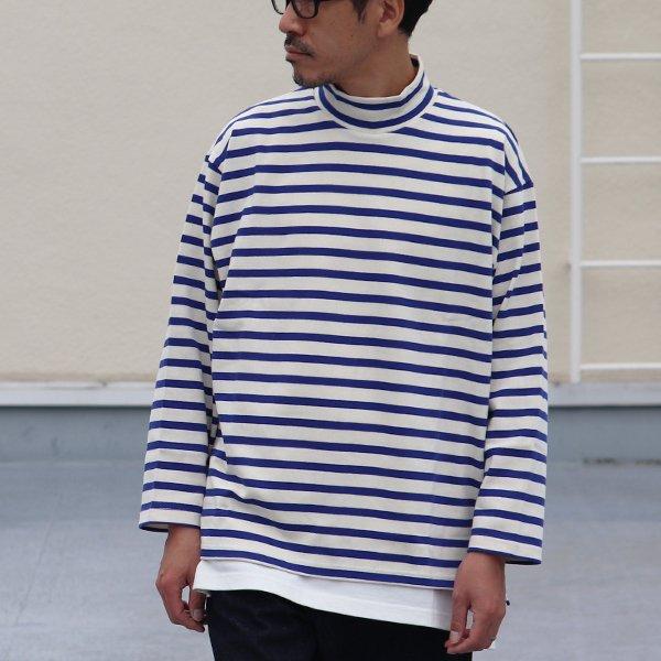オーディエンス Audience モックネック長袖Tシャツ フレンチボーダーTシャツ バスク天竺 Basque 10オンス 日本製 |  | 01