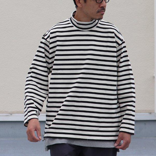 オーディエンス Audience モックネック長袖Tシャツ フレンチボーダーTシャツ バスク天竺 Basque 10オンス 日本製 |  | 07