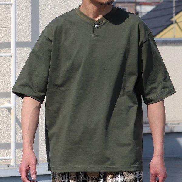 VORTEX8オンス（MVS天竺）コンチョボタンヘンリー ハーフスリーブ テーパードTシャツ【MADE IN JAPAN】『日本製』/ Upscape Audience [AUD6405] | Audience | 10