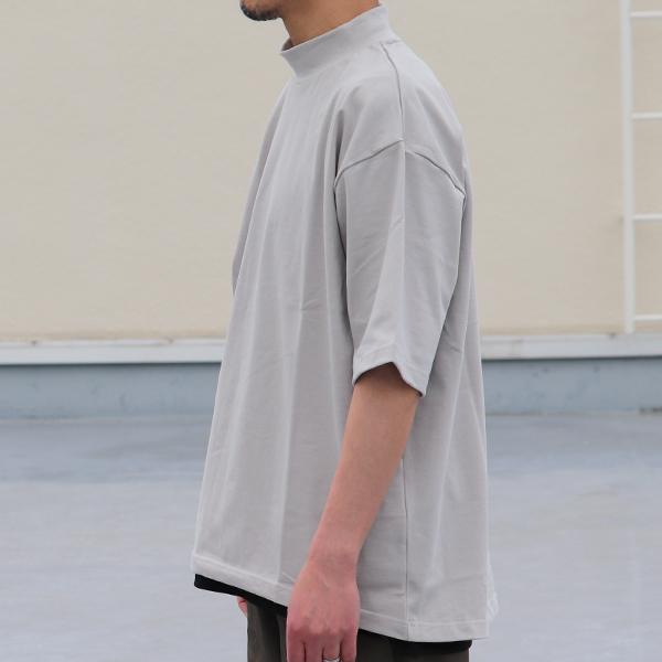 VORTEX 8オンス（MVS天竺）モックネック バルーン ハーフスリーブ Tシャツ【MADE IN JAPAN】『日本製』/ Upscape Audience [AUD6408] | Audience | 02