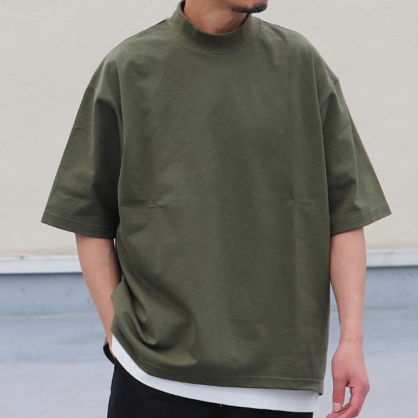 VORTEX 8オンス（MVS天竺）モックネック バルーン ハーフスリーブ Tシャツ【MADE IN JAPAN】『日本製』/ Upscape Audience [AUD6408] | Audience | 03
