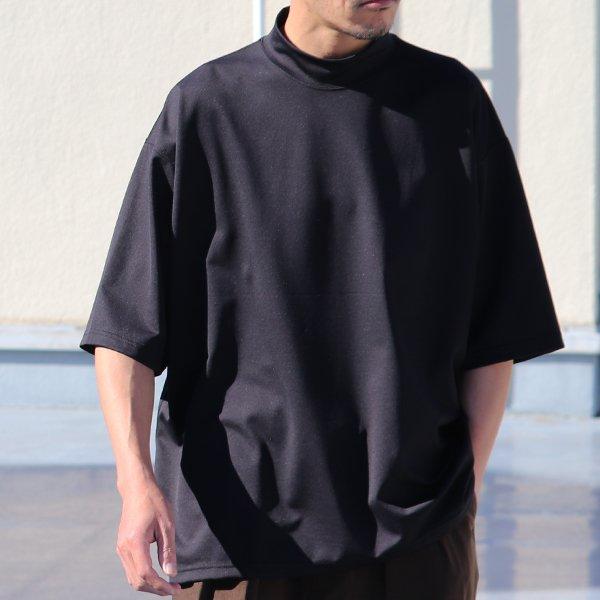 ハイゲージシャンブレー ダブルニット モックネック ハーフスリーブ リバーシブル Tシャツ【MADE IN JAPAN】『日本製』/ Upscape Audience [AUD6419] | Audience | 07