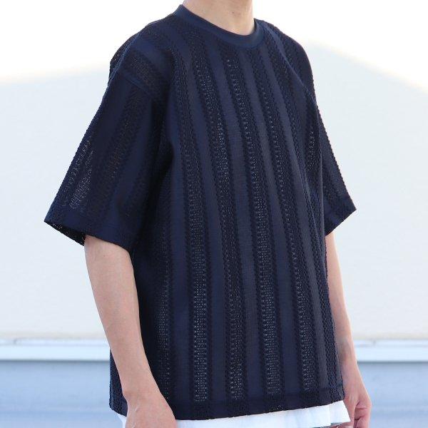 テック ラッセル レース ハーフスリーブ Tシャツ【MADE IN JAPAN】『日本製』/ Upscape Audience [AUD6423] | Audience | 18