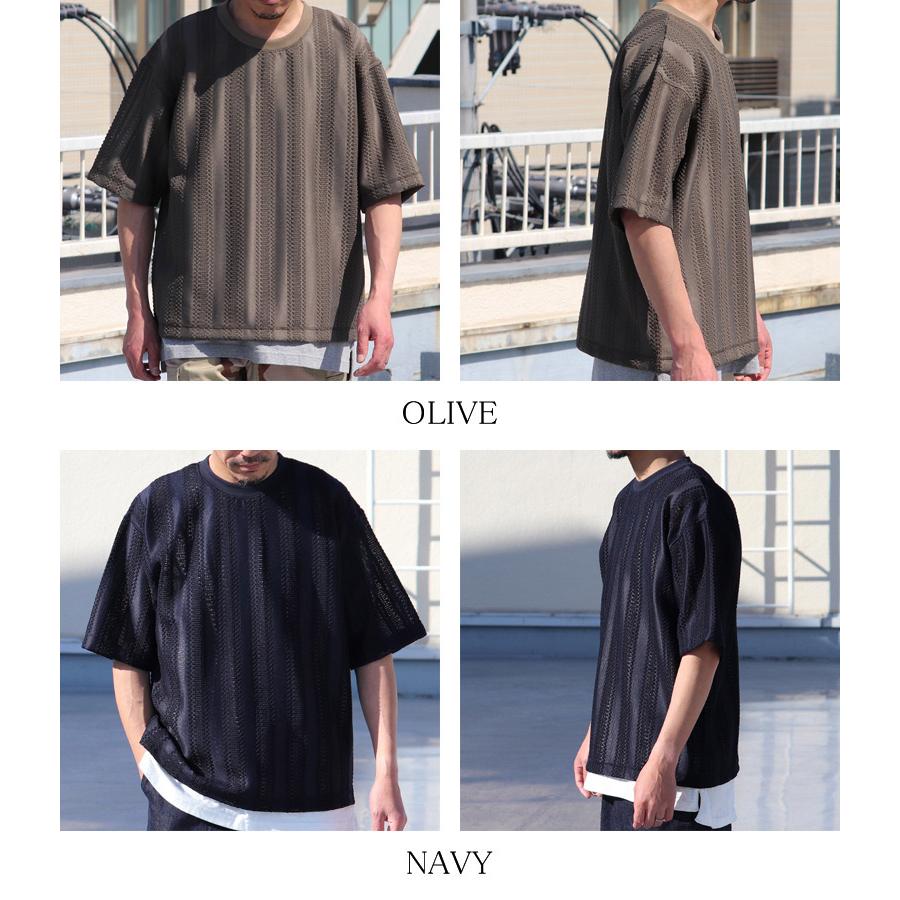 テック ラッセル レース ハーフスリーブ Tシャツ【MADE IN JAPAN】『日本製』/ Upscape Audience [AUD6423] | Audience | 19