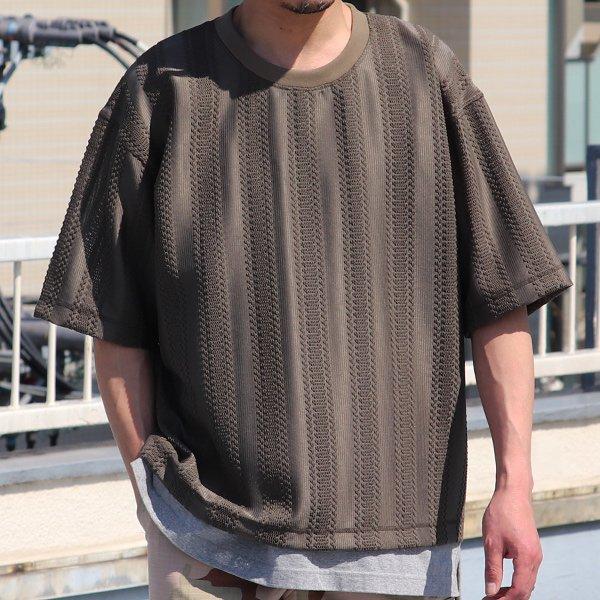 テック ラッセル レース ハーフスリーブ Tシャツ【MADE IN JAPAN】『日本製』/ Upscape Audience [AUD6423] | Audience | 01