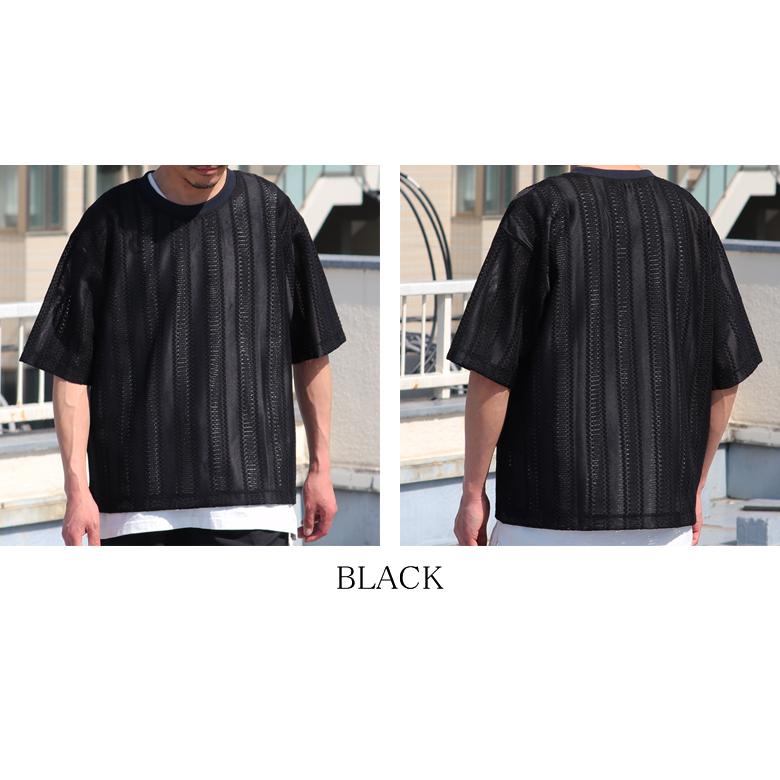 テック ラッセル レース ハーフスリーブ Tシャツ【MADE IN JAPAN】『日本製』/ Upscape Audience [AUD6423] | Audience | 20