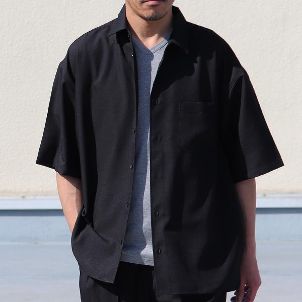 オーディエンス Upscape Audience レギュラーカラーシャツ ハーフスリーブ Reflax Linon リフラクス リノン 日本製 メンズ AUD6426 | Audience | 11