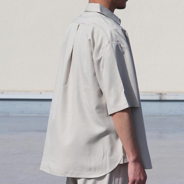 オーディエンス Upscape Audience レギュラーカラーシャツ ハーフスリーブ Reflax Linon リフラクス リノン 日本製 メンズ AUD6426 | Audience | 03