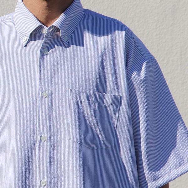 オーディエンス Upscape Audience ボタンダウンシャツ サッカーストライプ 日本製 メンズ | Audience | 13