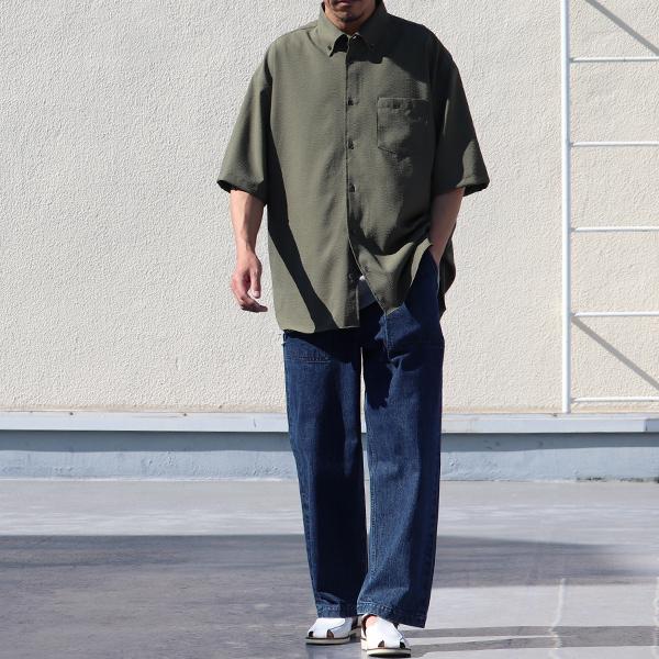 オーディエンス Upscape Audience ボタンダウンシャツ サッカーストライプ 日本製 メンズ | Audience | 06