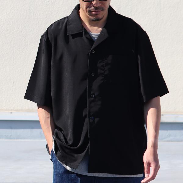 オーディエンス Upscape Audience オープンカラーシャツ ハーフスリーブシャツ レーヨンライク 日本製 メンズ AUD6429 | Audience | 04