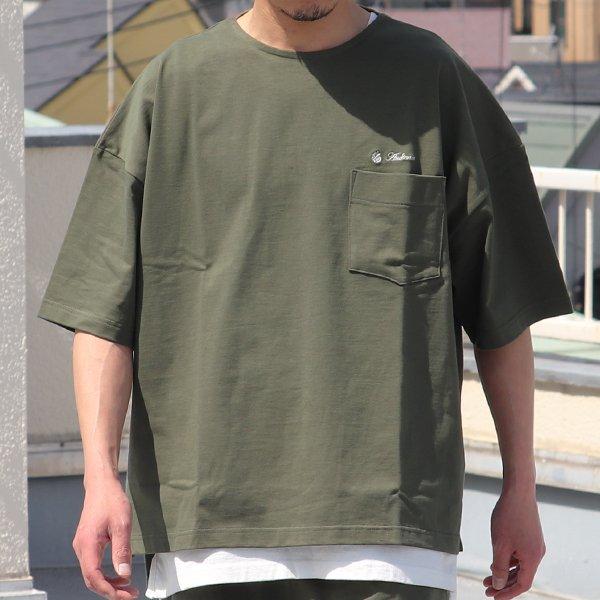 オーディエンス Audience サイドスリット ハーフスリーブ ボクシーAライン Tee VORTEX 8オンス MVS天竺 ブランドロゴ刺繍付き 日本製 AUD6432 | Audience | 13